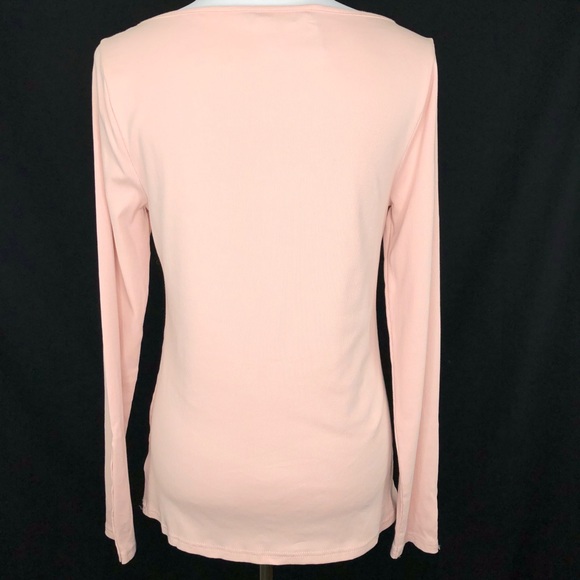Ralph Lauren Pink Ribbed Long Sleeved Tee Size XL - Picture 4 of 7